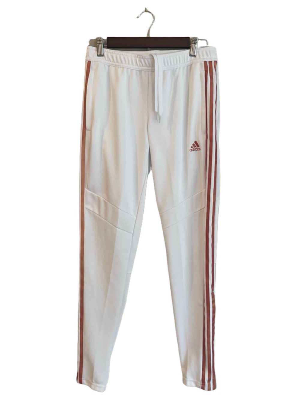 Adidas Tiro 19 Womens Training Pants Size S White Rose Gold 3 Stripe NWOT